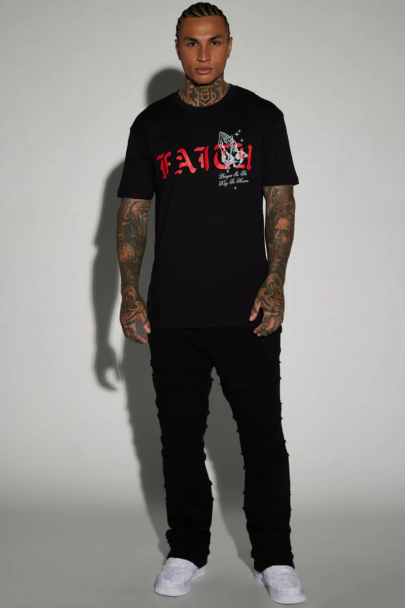 Camisa De Manga Corta Blessed With Faith